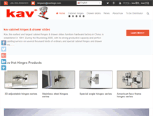 Tablet Screenshot of kavhinge.com